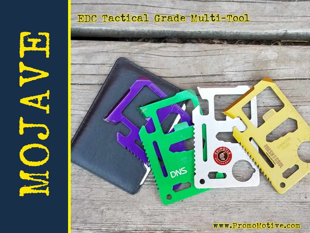 Wallet Ninja edc multi tool for tradeshows, promo swag and b2b marketing