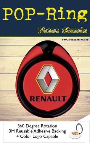 Pop Socket promotional ring holder and grip for tradeshow promo swag.