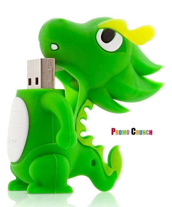 Dragon shaped custom flash drive.. Promo Crunch. Home to the “World’s Coolest Custom 3D Flash Drives”. Turn your logo, idea or product into a 3D custom shaped USB flash drive.