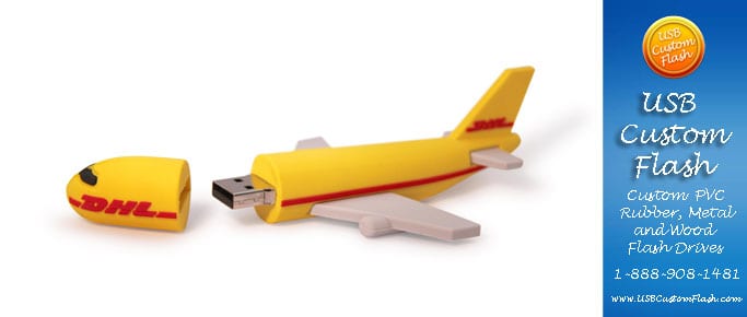 plane usb custom rubber pvc flash drives