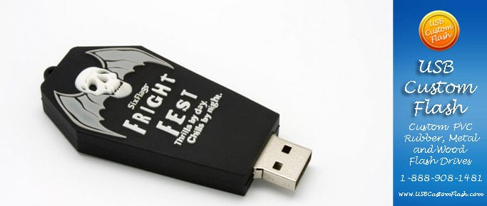 coffin Custom USB PVC Rubber flash drives