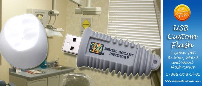 dental implant Custom USB PVC Rubber flash drives