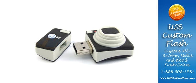 Camera Custom USB PVC Rubber flash drives
