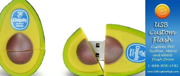 fruit_Custom_Rubber_USB_Flash_Drives Custom bespoke 3D USB flash drives for promotional marketing