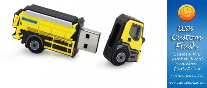 Truck USB Flash Drive Custom bespoke 3D USB flash drives for promotional marketing
