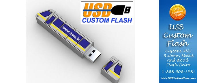 Train Custom shaped USB Flash Drive Custom bespoke 3D USB flash drives for promotional marketing