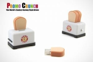 toaster and bread custom shaped USB flash drive for marketing and promotion