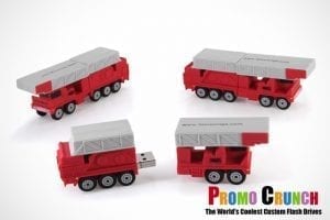 fire truck custom shaped USB flash drive for marketing and promotion