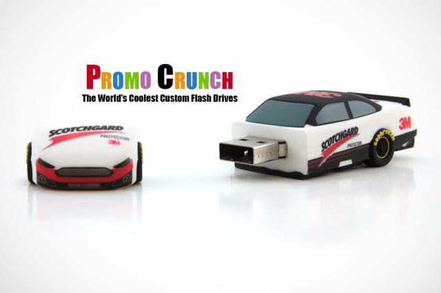 race car custom shaped USB flash drive for marketing and promotion