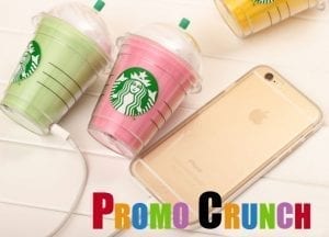 starbucks cup custom molded by Promo Crunch to resemble a starbucks cup. Promotional product shaped as a custom power bank battery charger promotional product.