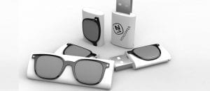 glasses shaped into custom flash drive