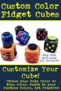 custom color fidget cubes