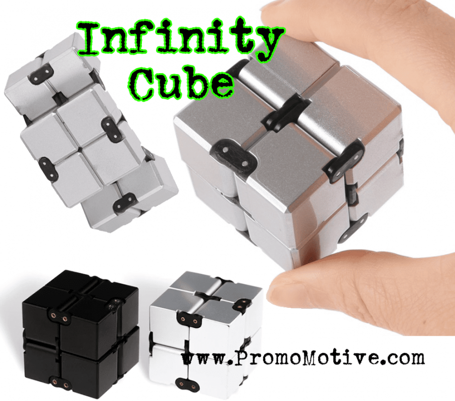swag for logo marketing infinity cube for promotional product, tradeshow and b2b marketing