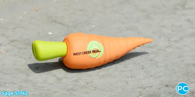 Carrot shaped custom 3D USB Flash Drive | Wholesale Promotional Product| Promo Crunch, The World's best custom shaped flash drives.
