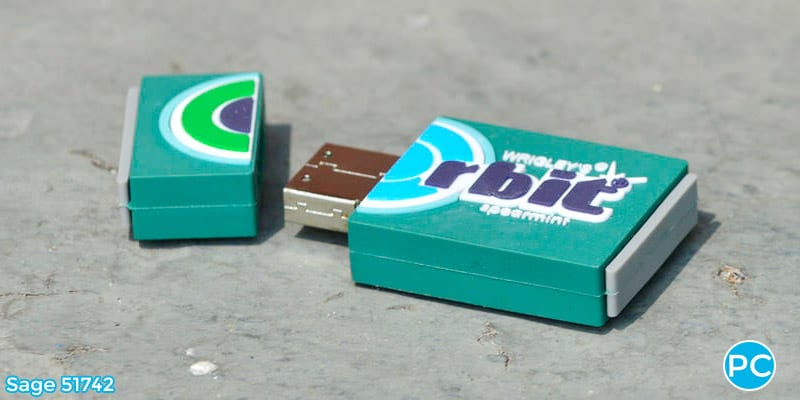 Orbit gum shaped custom 3D USB Flash Drive | Wholesale Promotional Product| Promo Crunch, The World's best custom shaped flash drives.