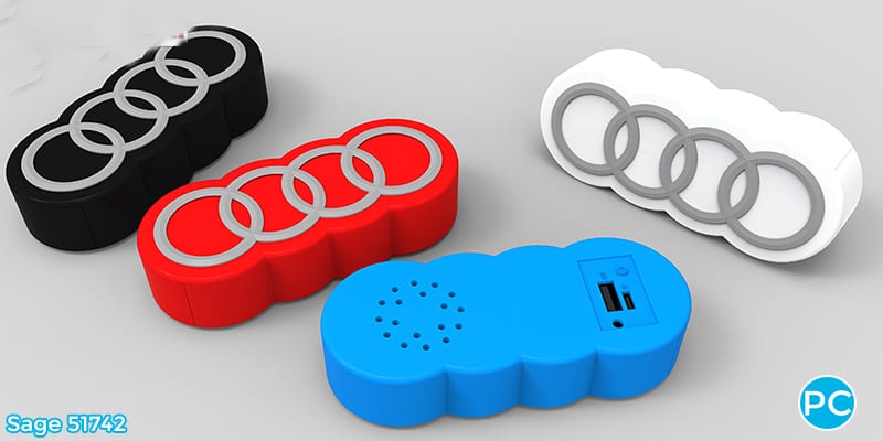 Custom shaped 3D blue tooth speaker| Wholesale Promotional Product| Promo Crunch, The World's best custom shaped bluetooth speakers.
