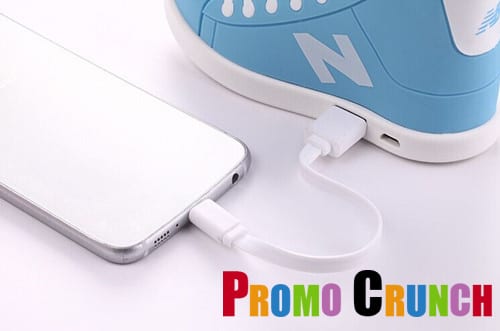 sneakers custom pvc power banks for marketing and promotional