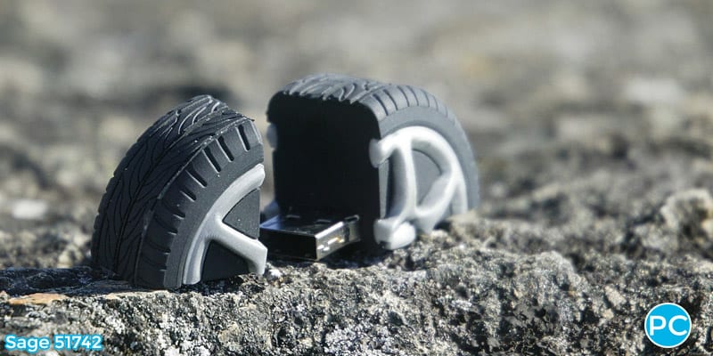 Tire shaped custom 3D USB Flash Drive | Wholesale Promotional Product| Promo Crunch, The World's best custom shaped flash drives.