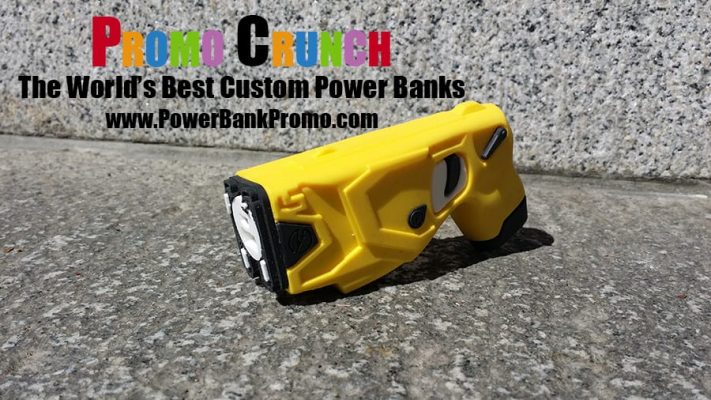 taser custom portable battery charger power banks for smart phones, cell phones and tablets