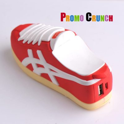 shoe custom pvc power banks for marketing and promotional