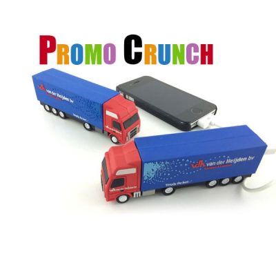truck custom pvc power bank for promo