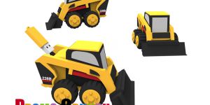 custom molded shape power banks and custom shaped flash drives usb sticks are perfect to promote and market your business bobcat digger custom shaped USB Flash Drive memory sticks