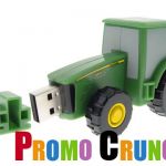 amazing custom molded usb memory sticks and flash drives. made from PVC rubber. Onky from Promo Crunch tractor custom usb custom pvc power banks for marketing and promotional