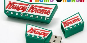 amazing custom molded usb memory sticks and flash drives. made from PVC rubber. Onky from Promo Crunch krispy kreme custom usb custom pvc power banks for marketing and promotional