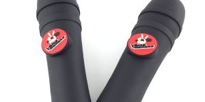 custom made power banks. Custom mold your logo or product into a promotional product giveaway power banks microphone shape world's best custom molded power bank portable battery charger