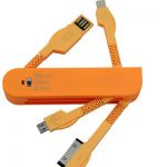 Cables, Chargers and Promotional Kits. Power up your logo onto these useful on-the-go data and power charging kits. Promotional chargers, car chargers, cables and ear buds are a great way to power up your brand.
