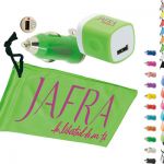 Cables, Chargers and Promotional Kits. Power up your logo onto these useful on-the-go data and power charging kits. Promotional chargers, car chargers, cables and ear buds are a great way to power up your brand.