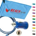 Cables, Chargers and Promotional Kits. Power up your logo onto these useful on-the-go data and power charging kits. Promotional chargers, car chargers, cables and ear buds are a great way to power up your brand.