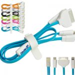 Cables, Chargers and Promotional Kits. Power up your logo onto these useful on-the-go data and power charging kits. Promotional chargers, car chargers, cables and ear buds are a great way to power up your brand.