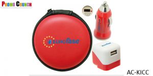Cables, Chargers and Promotional Kits. Power up your logo onto these useful on-the-go data and power charging kits. Promotional chargers, car chargers, cables and ear buds are a great way to power up your brand.