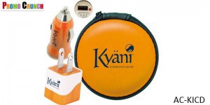 Cables, Chargers and Promotional Kits. Power up your logo onto these useful on-the-go data and power charging kits. Promotional chargers, car chargers, cables and ear buds are a great way to power up your brand.