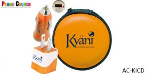 Cables, Chargers and Promotional Kits. Power up your logo onto these useful on-the-go data and power charging kits. Promotional chargers, car chargers, cables and ear buds are a great way to power up your brand.