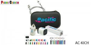 Cables, Chargers and Promotional Kits. Power up your logo onto these useful on-the-go data and power charging kits. Promotional chargers, car chargers, cables and ear buds are a great way to power up your brand.