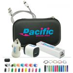 Cables, Chargers and Promotional Kits. Power up your logo onto these useful on-the-go data and power charging kits. Promotional chargers, car chargers, cables and ear buds are a great way to power up your brand.